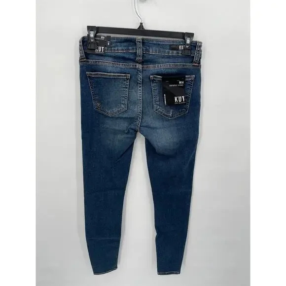 Kut from the Kloth NWT Mia Toothpick Skinny Dark Wash Denim Jean // 0 - Picture 5 of 6